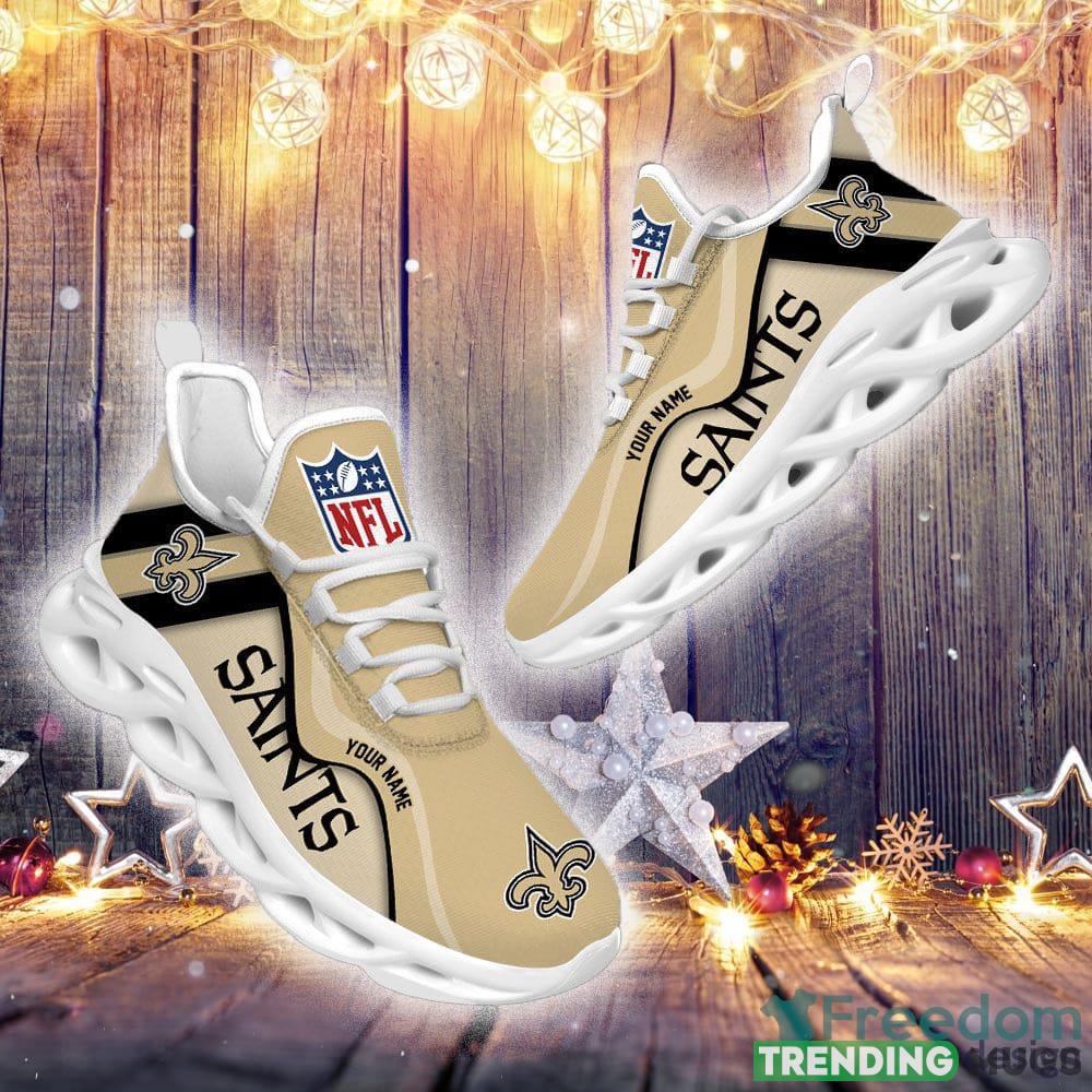 New Orleans Saints NFL Custom Name Unique Max Soul Shoes Gift For Fans Running Sneaker Max Soul New Orleans Saints NFL Custom Name Unique Max Soul Shoes Gift For Fans Running Sneaker Max Soul