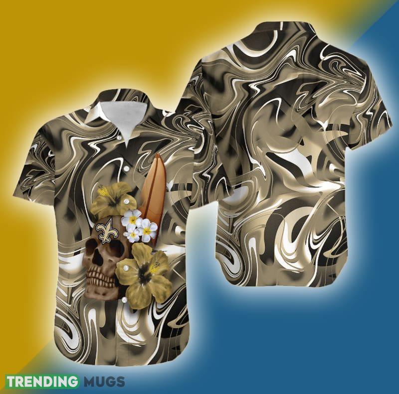New Orleans Saints Skull And Flower Hawaiian Shirt Gift For Halloween - New Orleans Saints Skull And Flower Hawaiian Shirt Gift For Halloween New Orleans Saints Skull And Flower Hawaiian Shirt Gift For Halloween - New Orleans Saints Skull And Flower Hawaiian Shirt Gift For Halloween