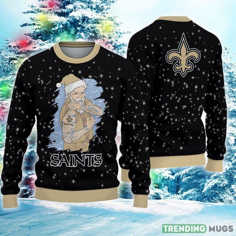 New Orleans Saints Ugly Christmas Santa Claus Tattoo Xmas Sweater Textile Gift Mens Women - New Orleans Saints Ugly Christmas Santa Claus Tattoo Xmas Sweater Textile Gift Mens Women New Orleans Saints Ugly Christmas Santa Claus Tattoo Xmas Sweater Textile Gift Mens Women - New Orleans Saints Ugly Christmas Santa Claus Tattoo Xmas Sweater Textile Gift Mens Women
