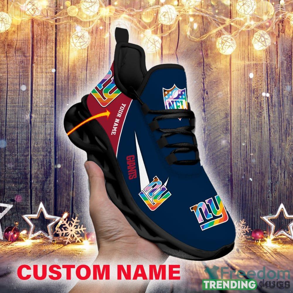 New York Giants Custom Name Luxury NFL Max Soul Shoes Design 7 Chunky Sneakers For Men And Women Max Soul New York Giants Custom Name Luxury NFL Max Soul Shoes Design 7 Chunky Sneakers For Men And Women Max Soul