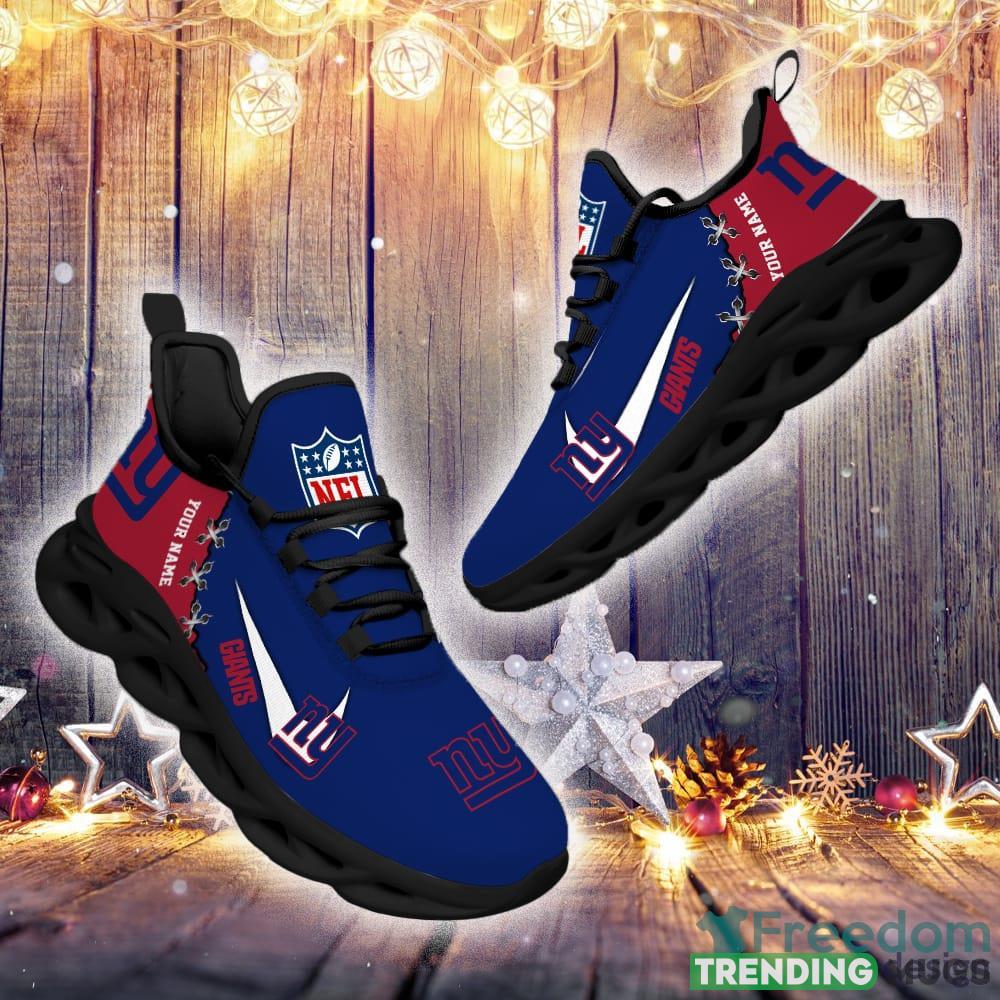 New York Giants Custom Name NFL Premium Luxury Max Soul Shoes Gift For Fans Running Sneaker Max Soul New York Giants Custom Name NFL Premium Luxury Max Soul Shoes Gift For Fans Running Sneaker Max Soul