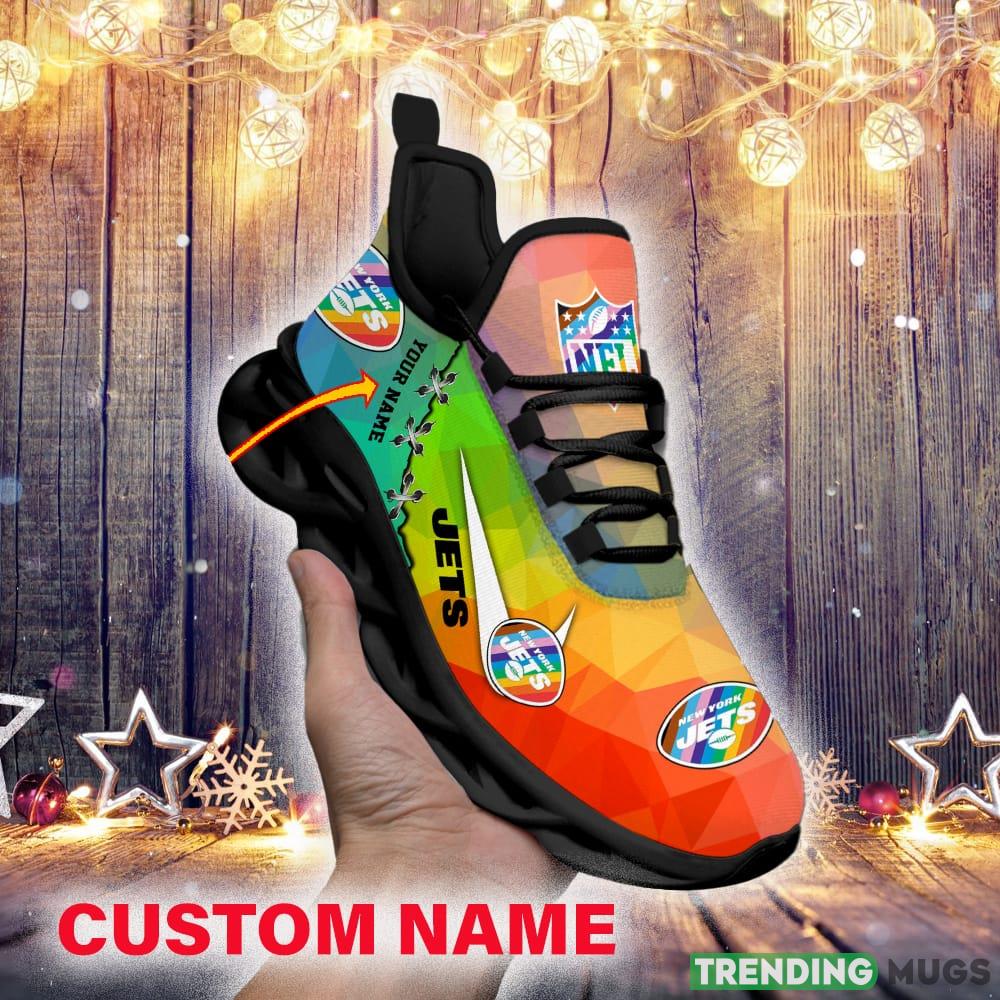 New York Jets Custom Name Luxury NFL Max Soul Shoes Design 6 Chunky Sneakers For Men And Women Max Soul New York Jets Custom Name Luxury NFL Max Soul Shoes Design 6 Chunky Sneakers For Men And Women Max Soul