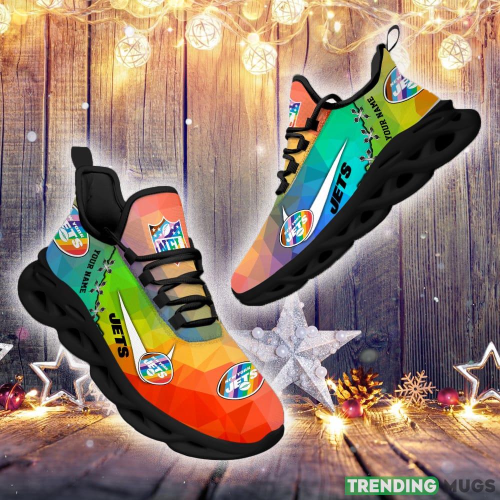 New York Jets Custom Name Luxury NFL Max Soul Shoes Design 6 Chunky Sneakers For Men And Women Max Soul New York Jets Custom Name Luxury NFL Max Soul Shoes Design 6 Chunky Sneakers For Men And Women Max Soul