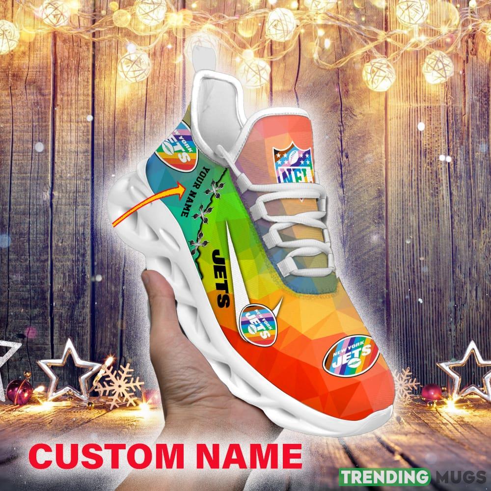 New York Jets Custom Name Luxury NFL Max Soul Shoes Design 6 Chunky Sneakers For Men And Women - New York Jets Personalized NFL Max Soul Shoes v1_1 New York Jets Custom Name Luxury NFL Max Soul Shoes Design 6 Chunky Sneakers For Men And Women - New York Jets Personalized NFL Max Soul Shoes v1_1