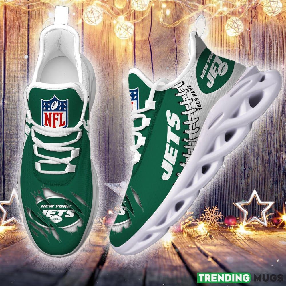 New York Jets Custom Name NFL Max Soul Shoes Chunky Sneakers Gift For Fans Max Soul New York Jets Custom Name NFL Max Soul Shoes Chunky Sneakers Gift For Fans Max Soul