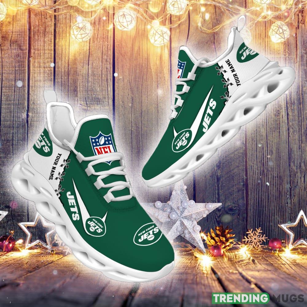 New York Jets Custom Name NFL Premium Luxury Max Soul Shoes Gift For Fans Running Sneaker Max Soul New York Jets Custom Name NFL Premium Luxury Max Soul Shoes Gift For Fans Running Sneaker Max Soul