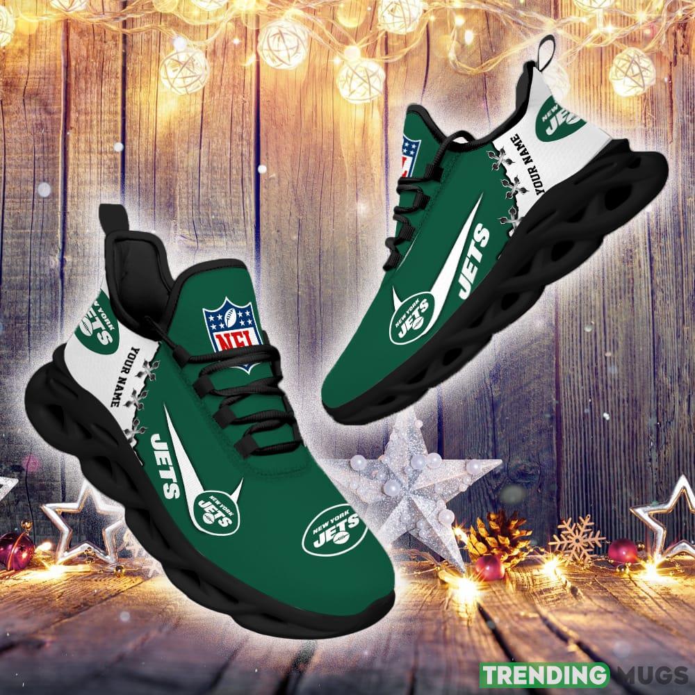 New York Jets Custom Name NFL Premium Luxury Max Soul Shoes Gift For Fans Running Sneaker Max Soul New York Jets Custom Name NFL Premium Luxury Max Soul Shoes Gift For Fans Running Sneaker Max Soul