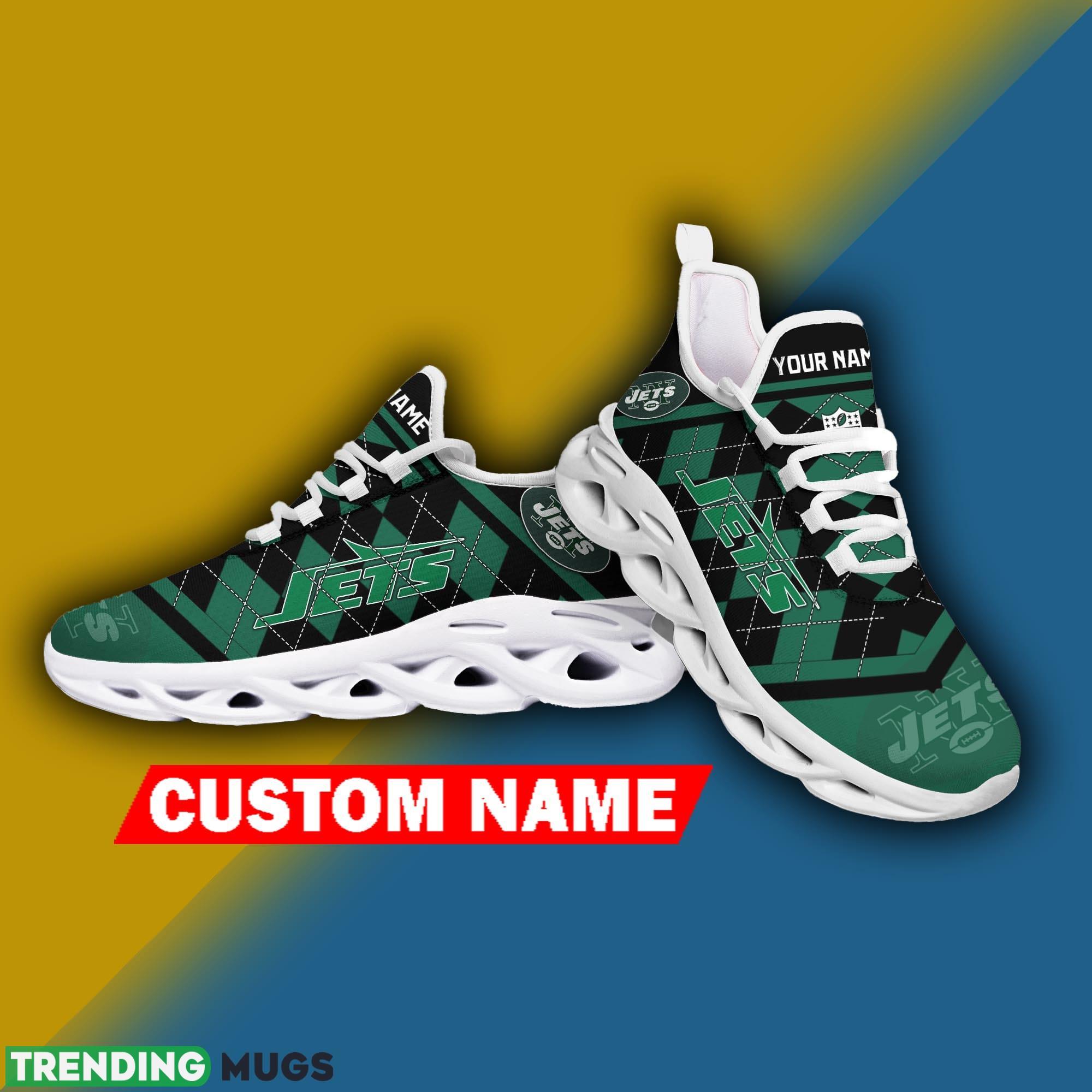 New York Jets NFL Christmas Sneakers Contemporary Personalized Max Soul Shoes Max Soul New York Jets NFL Christmas Sneakers Contemporary Personalized Max Soul Shoes Max Soul