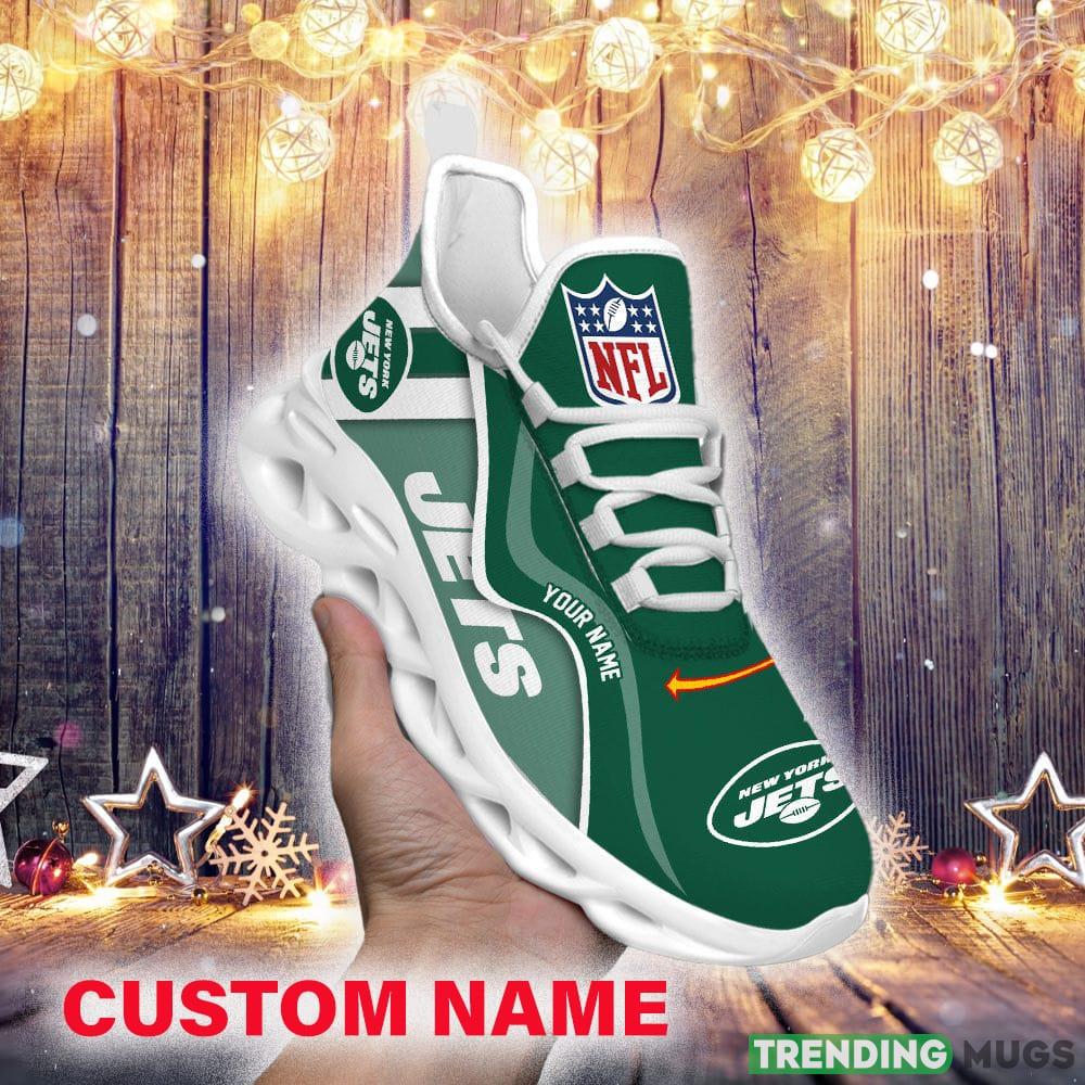 New York Jets NFL Custom Name Unique Max Soul Shoes Gift For Fans Running Sneaker Max Soul New York Jets NFL Custom Name Unique Max Soul Shoes Gift For Fans Running Sneaker Max Soul