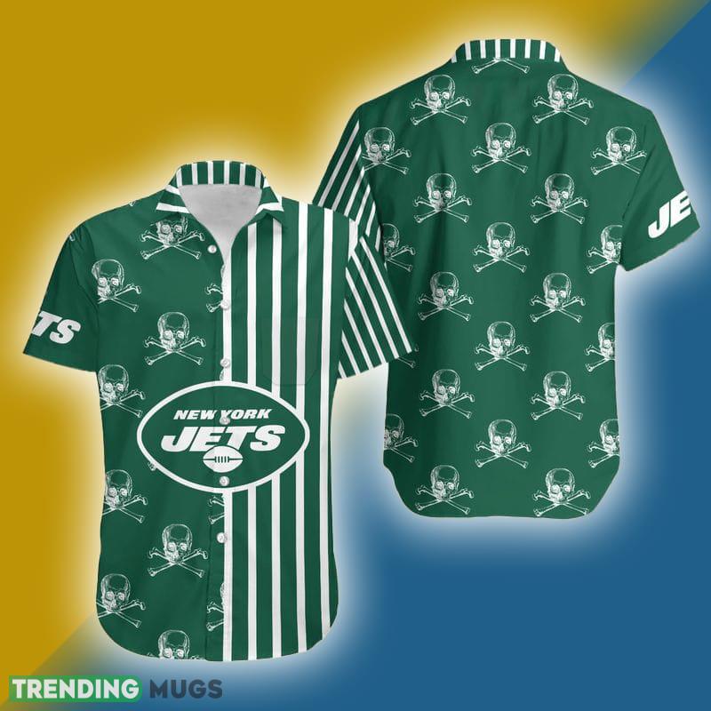 New York Jets Stripes and Skull Danger Hawaiian Shirt Gift For Halloween - New York Jets Stripes and Skull Danger Hawaiian Shirt Gift For Halloween New York Jets Stripes and Skull Danger Hawaiian Shirt Gift For Halloween - New York Jets Stripes and Skull Danger Hawaiian Shirt Gift For Halloween