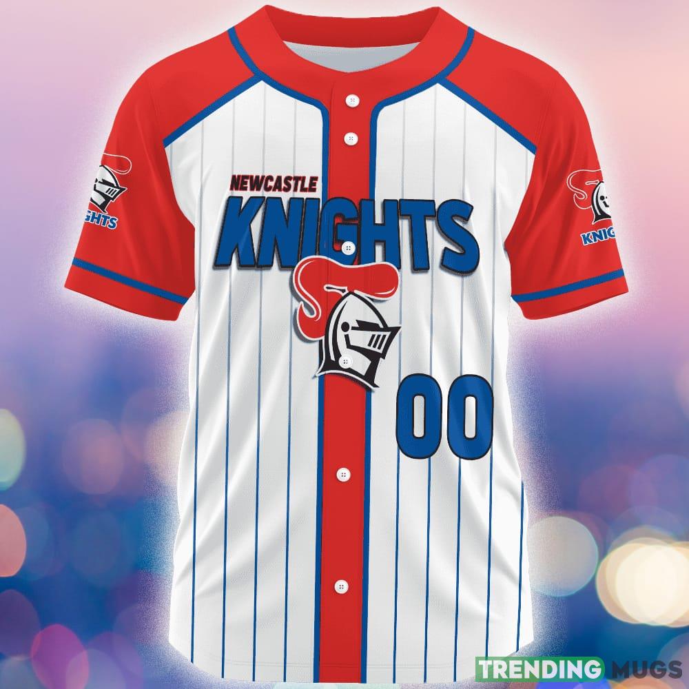 Newcastle Knights Custom Number And Name NRL Baseball Jersey Shirt Gift For Fans Football Jersey Newcastle Knights Custom Number And Name NRL Baseball Jersey Shirt Gift For Fans Football Jersey