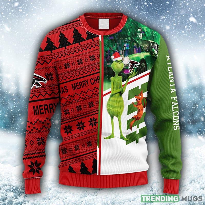 NFL Atlanta Falcons Grinch & Scooby-Doo Christmas Ugly 3D Sweater For Men And Women Gift Ugly Christmas - NFL Atlanta Falcons Grinch & Scooby-Doo Christmas Ugly Sweater_1 NFL Atlanta Falcons Grinch & Scooby-Doo Christmas Ugly 3D Sweater For Men And Women Gift Ugly Christmas - NFL Atlanta Falcons Grinch & Scooby-Doo Christmas Ugly Sweater_1
