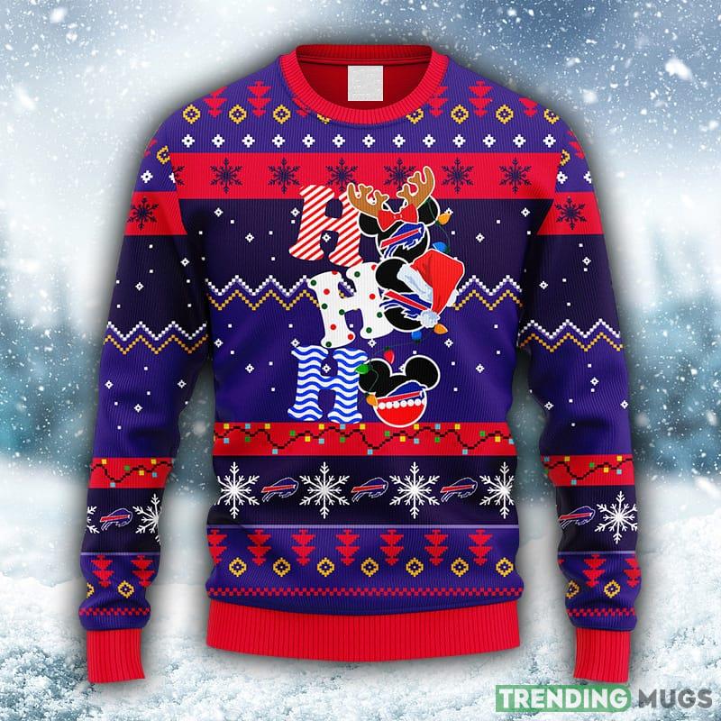 NFL Buffalo Bills HoHoHo Mickey Christmas Ugly 3D Sweater For Men And Women Gift Ugly Christmas - NFL Buffalo Bills HoHoHo Mickey Christmas Ugly Sweater_1 NFL Buffalo Bills HoHoHo Mickey Christmas Ugly 3D Sweater For Men And Women Gift Ugly Christmas - NFL Buffalo Bills HoHoHo Mickey Christmas Ugly Sweater_1