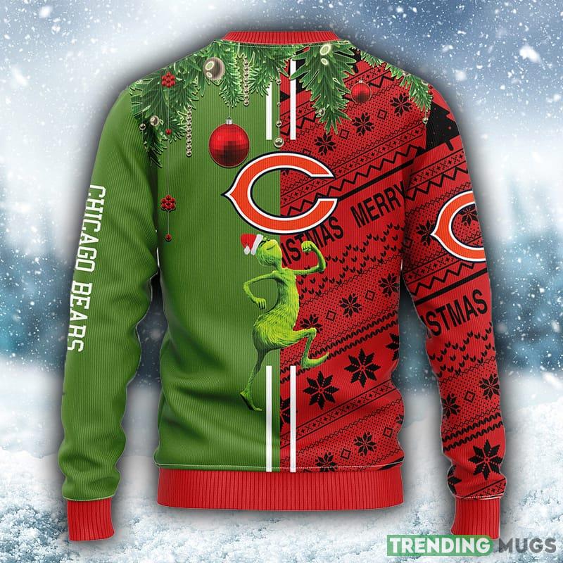 NFL Chicago Bears Grinch & Scooby Doo Christmas Ugly 3D Sweater For Men And Women Gift Ugly Christmas 3D Sweater NFL Chicago Bears Grinch & Scooby Doo Christmas Ugly 3D Sweater For Men And Women Gift Ugly Christmas 3D Sweater