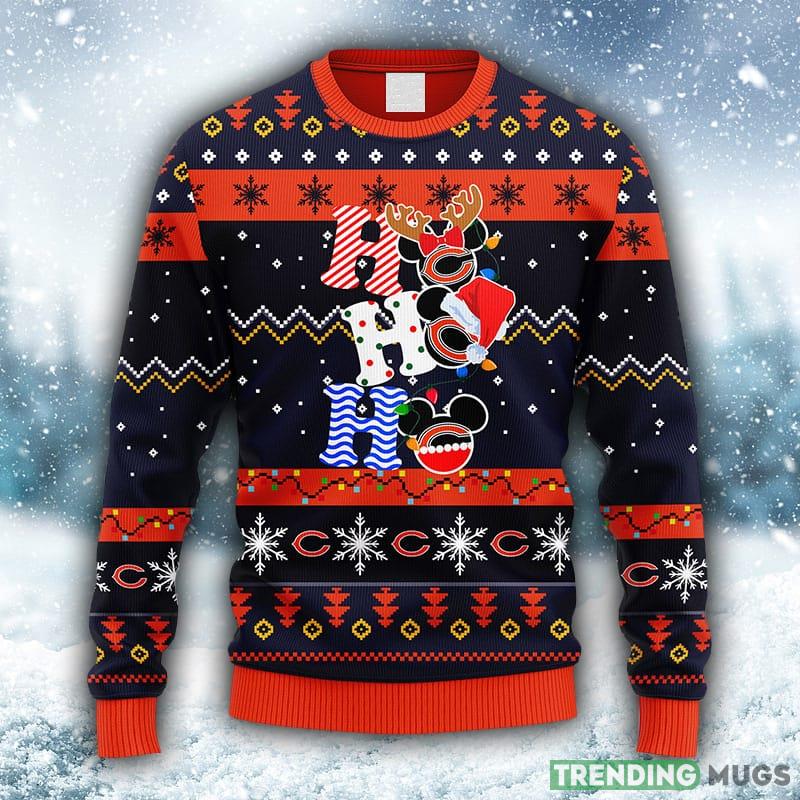NFL Chicago Bears HoHoHo Mickey Christmas Ugly 3D Sweater For Men And Women Gift Ugly Christmas - NFL Chicago Bears HoHoHo Mickey Christmas Ugly Sweater_1 NFL Chicago Bears HoHoHo Mickey Christmas Ugly 3D Sweater For Men And Women Gift Ugly Christmas - NFL Chicago Bears HoHoHo Mickey Christmas Ugly Sweater_1