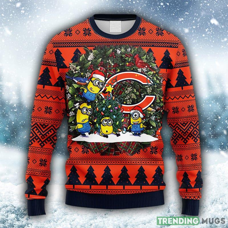 NFL Chicago Bears Minion Christmas Ugly 3D Sweater For Men And Women Gift Ugly Christmas - NFL Chicago Bears Minion Christmas Ugly Sweater_1 NFL Chicago Bears Minion Christmas Ugly 3D Sweater For Men And Women Gift Ugly Christmas - NFL Chicago Bears Minion Christmas Ugly Sweater_1