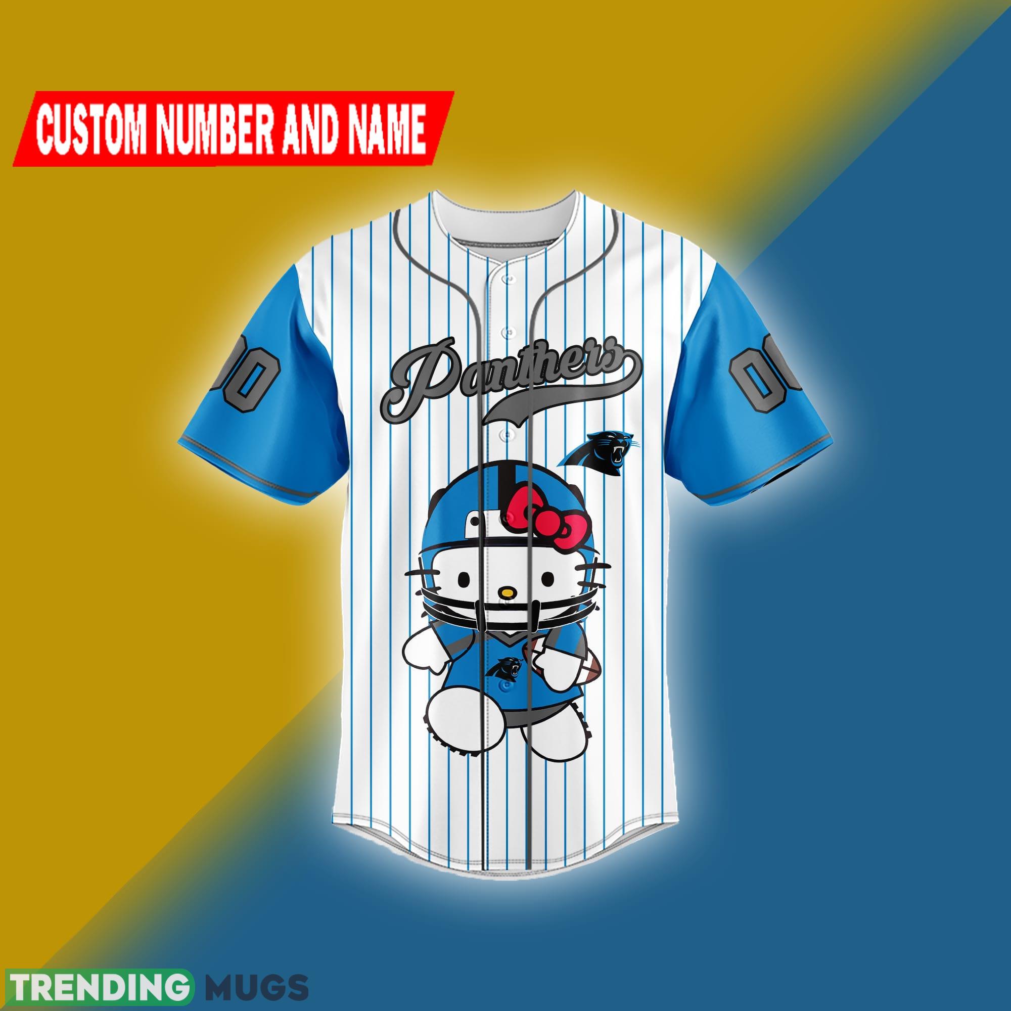 NFL Hello Kitty Carolina Panthers Baseball jersey Shirt Custom Number And Name - NFL Hello Kitty Carolina Panthers Baseball jersey Shirt Custom Name And Number_2 NFL Hello Kitty Carolina Panthers Baseball jersey Shirt Custom Number And Name - NFL Hello Kitty Carolina Panthers Baseball jersey Shirt Custom Name And Number_2