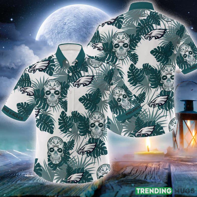 NFL Philadelphia Eagles Skull Leaf Halloween Fans Hawaiian Shirt Gift For Men And Women - NFL Philadelphia Eagles Skull Leaf Halloween Fans Hawaiian Shirt Gift For Men And Women NFL Philadelphia Eagles Skull Leaf Halloween Fans Hawaiian Shirt Gift For Men And Women - NFL Philadelphia Eagles Skull Leaf Halloween Fans Hawaiian Shirt Gift For Men And Women