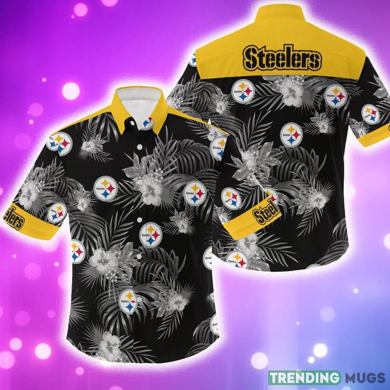 NFL Pittsburgh Steelers 3D Flowers Leaf Hawaiian Shirt Summer Hot Gift For Fans - NFL Pittsburgh Steelers 3D Flowers Leaf Hawaiian Shirt Summer Hot Gift For Fans NFL Pittsburgh Steelers 3D Flowers Leaf Hawaiian Shirt Summer Hot Gift For Fans - NFL Pittsburgh Steelers 3D Flowers Leaf Hawaiian Shirt Summer Hot Gift For Fans