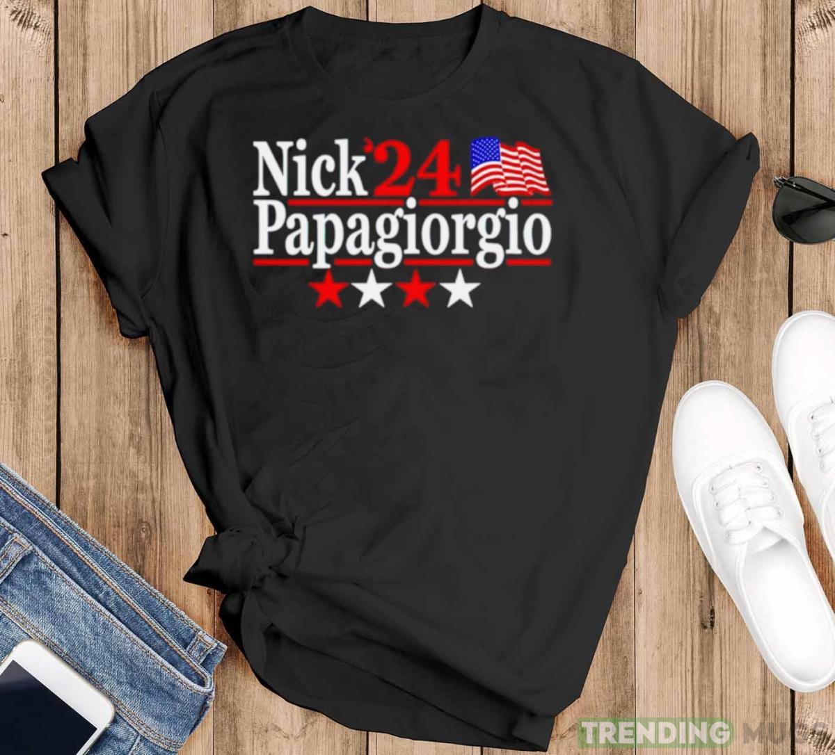 Nick Papagiorgio 2024 Shirt - Black T-Shirt Nick Papagiorgio 2024 Shirt - Black T-Shirt