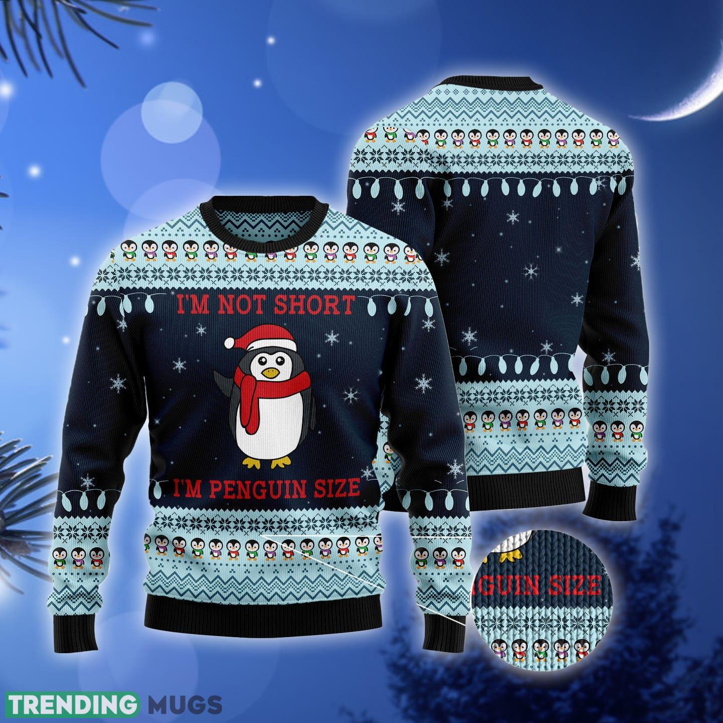 Not Short Penguin Size penguin lover Ugly Christmas Sweater Gift Men Women 3D Sweater Not Short Penguin Size penguin lover Ugly Christmas Sweater Gift Men Women 3D Sweater
