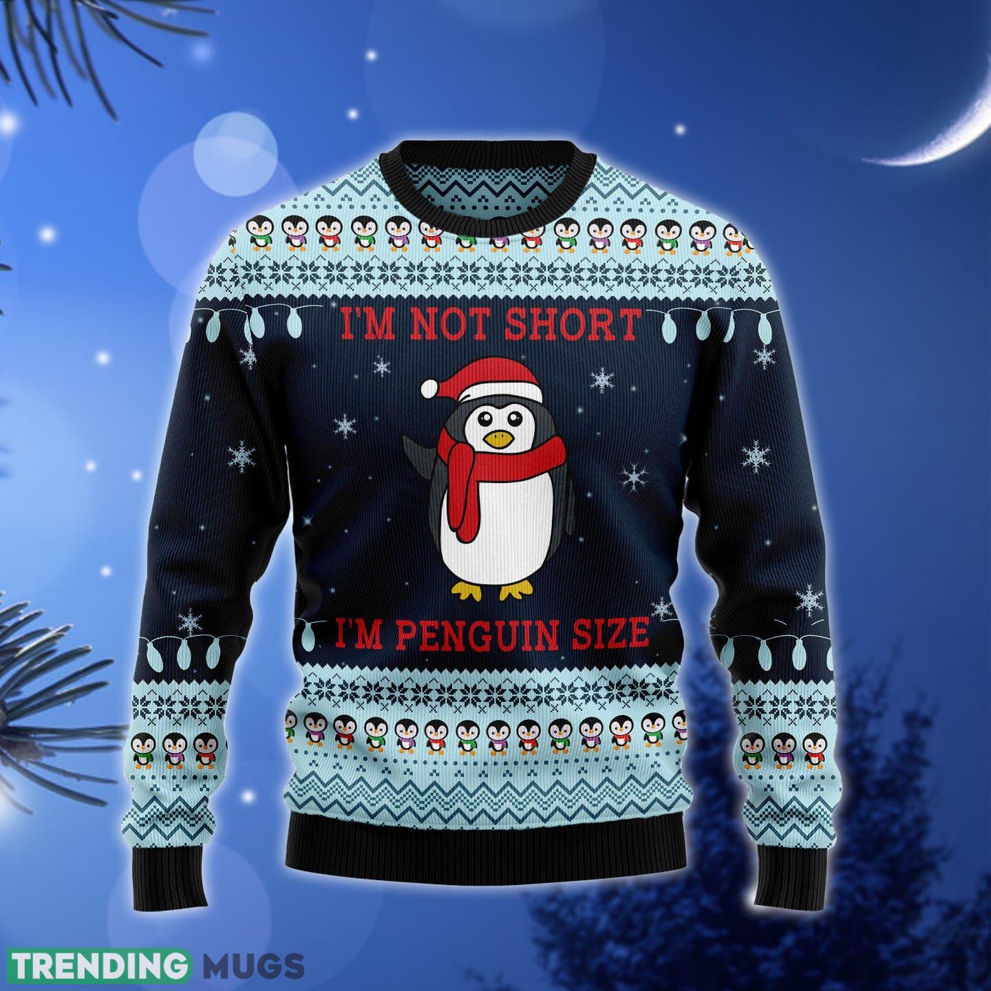 Not Short Penguin Size penguin lover Ugly Christmas Sweater Gift Men Women - Not Short Penguin Size G5122 unisex womens & mens, couples matching, friends, penguin lover, funny family ugly christmas holiday sweater gifts (plus size available)_1 Not Short Penguin Size penguin lover Ugly Christmas Sweater Gift Men Women - Not Short Penguin Size G5122 unisex womens & mens, couples matching, friends, penguin lover, funny family ugly christmas holiday sweater gifts (plus size available)_1