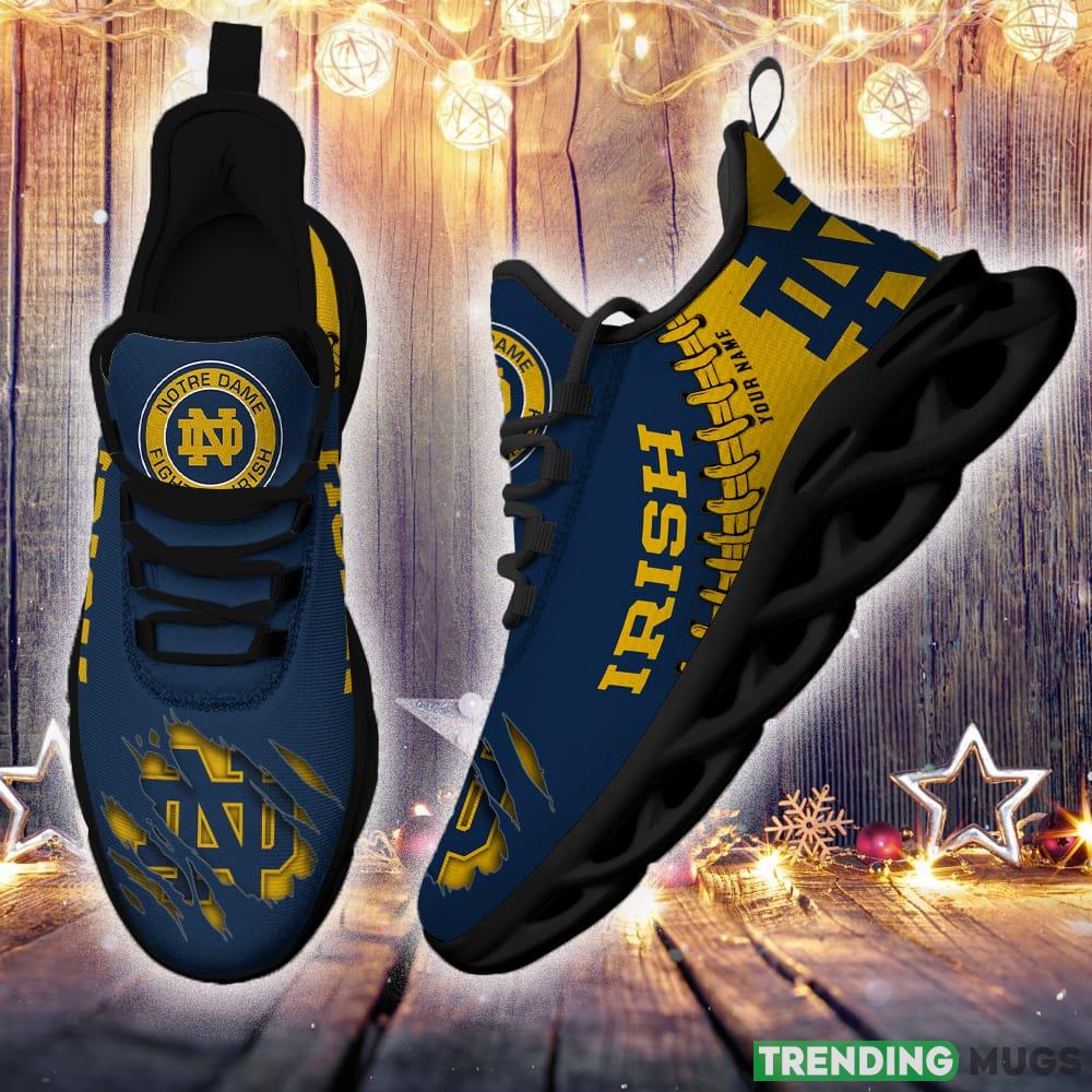Notre Dame Fighting Irish Custom Name Max Soul Shoes Chunky Sneakers Gift For Fans Max Soul Notre Dame Fighting Irish Custom Name Max Soul Shoes Chunky Sneakers Gift For Fans Max Soul
