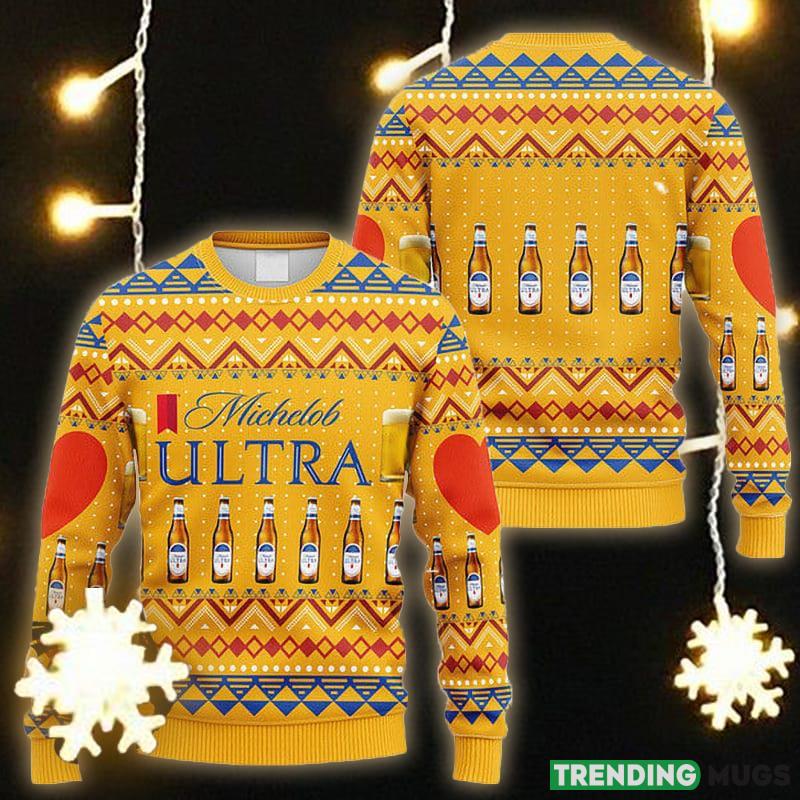 Novelty Michelob ULTRA Ugly Christmas Sweater Gift Men Women - Novelty Michelob ULTRA Ugly Christmas Sweater Gift Men Women_1