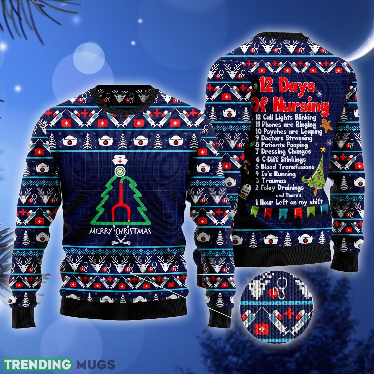 Nurse Tree Ugly Christmas Sweater Gift Men Women 3D Sweater Nurse Tree Ugly Christmas Sweater Gift Men Women 3D Sweater