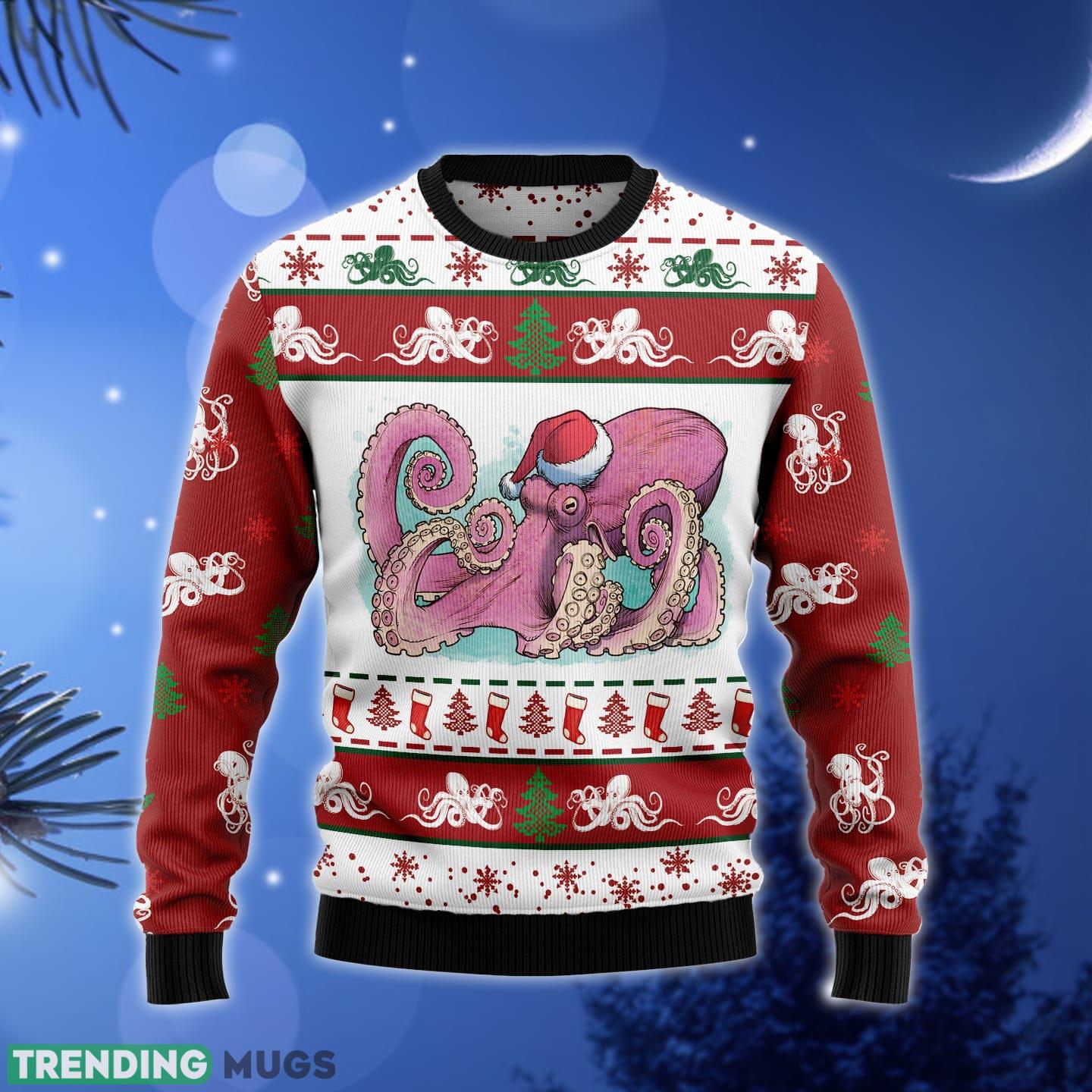 Octopus Noel Ugly Christmas Sweater Gift Men Women - Octopus Noel Ugly Christmas Sweater Gift Men Women_1 Octopus Noel Ugly Christmas Sweater Gift Men Women - Octopus Noel Ugly Christmas Sweater Gift Men Women_1