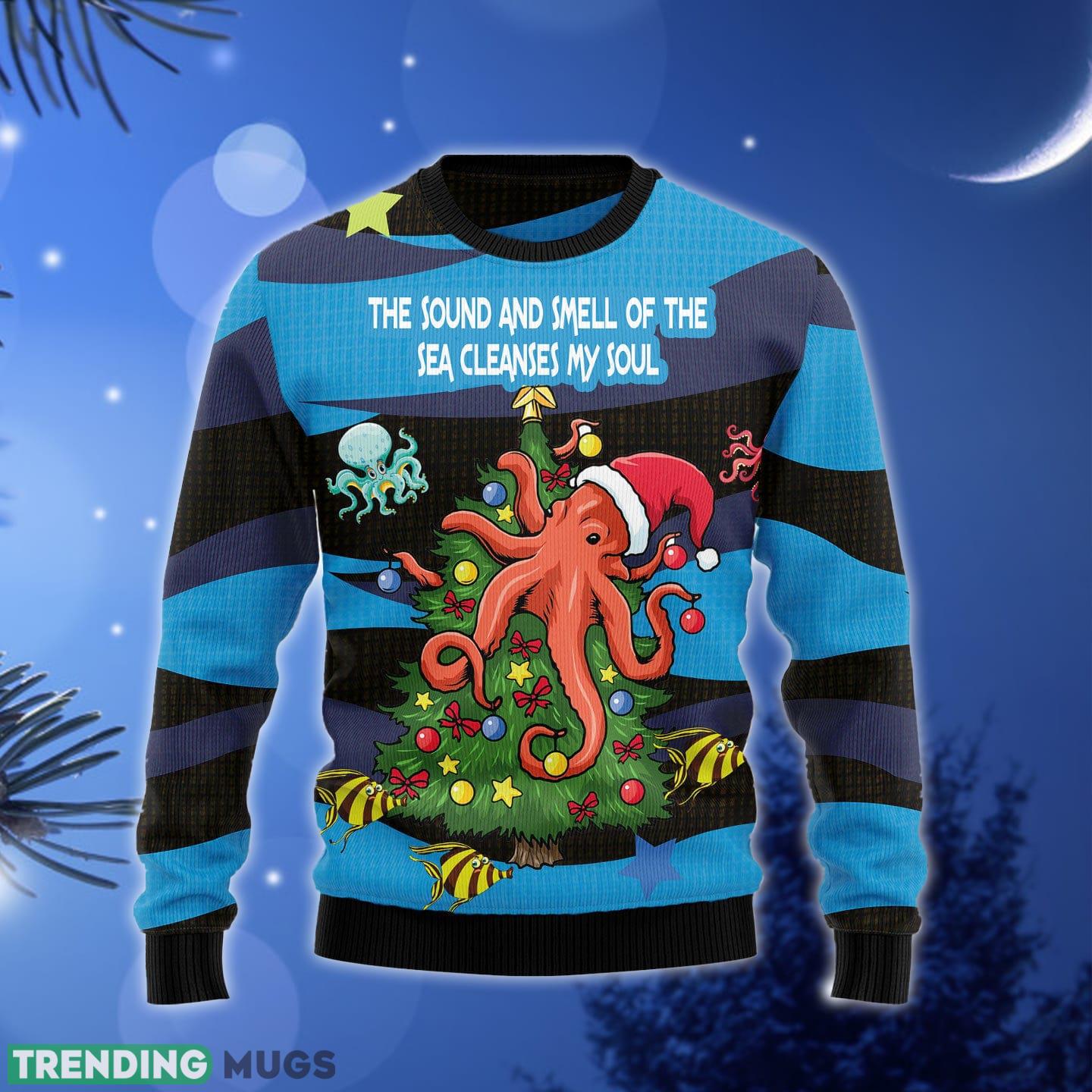 Octopus Soul Ugly Christmas Sweater Gift Men Women - Octopus Soul T3011 unisex womens & mens, couples matching, friends, funny family ugly christmas holiday sweater gifts (plus size available)_1 Octopus Soul Ugly Christmas Sweater Gift Men Women - Octopus Soul T3011 unisex womens & mens, couples matching, friends, funny family ugly christmas holiday sweater gifts (plus size available)_1