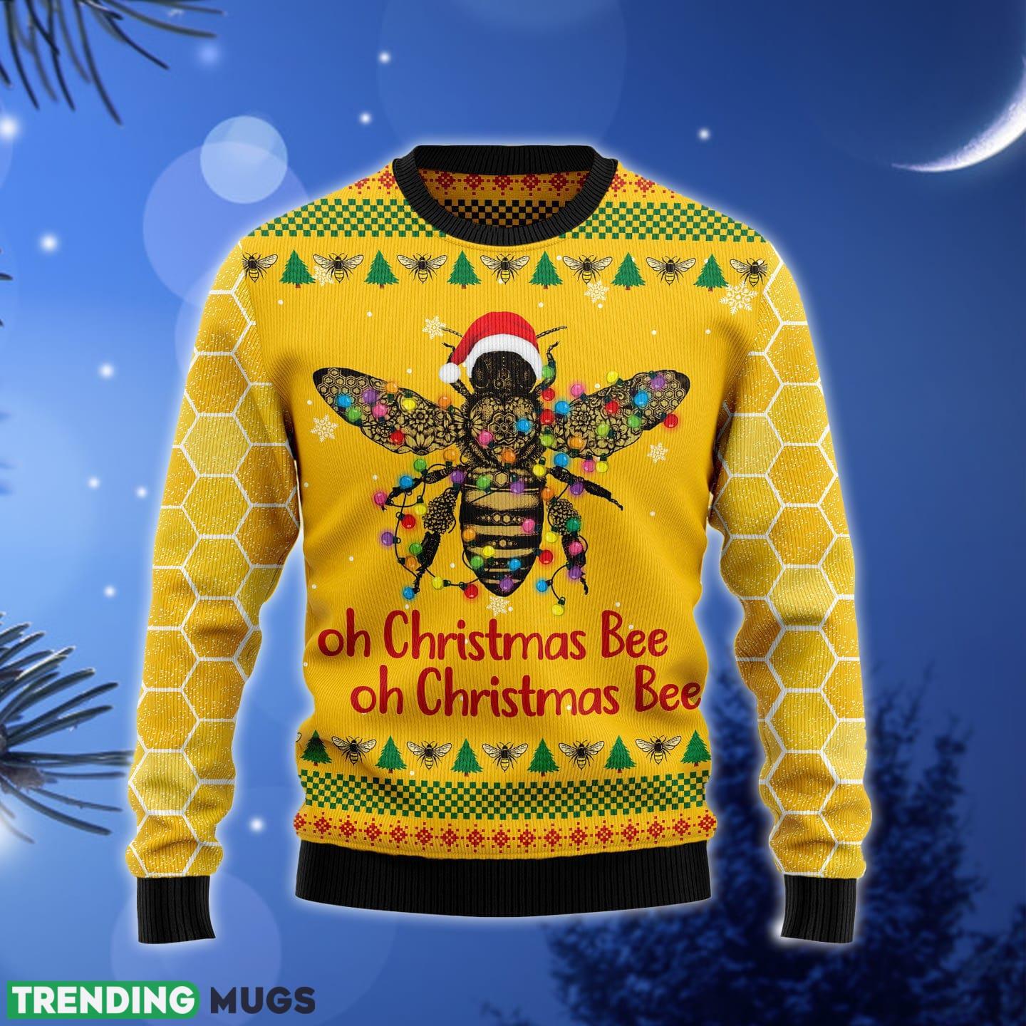 Oh Bee bee lover Ugly Christmas Sweater Gift Men Women - Oh Christmas Bee G51130 unisex womens & mens, couples matching, friends, bee lover, funny family ugly christmas holiday sweater gifts (plus size available)_1 Oh Bee bee lover Ugly Christmas Sweater Gift Men Women - Oh Christmas Bee G51130 unisex womens & mens, couples matching, friends, bee lover, funny family ugly christmas holiday sweater gifts (plus size available)_1