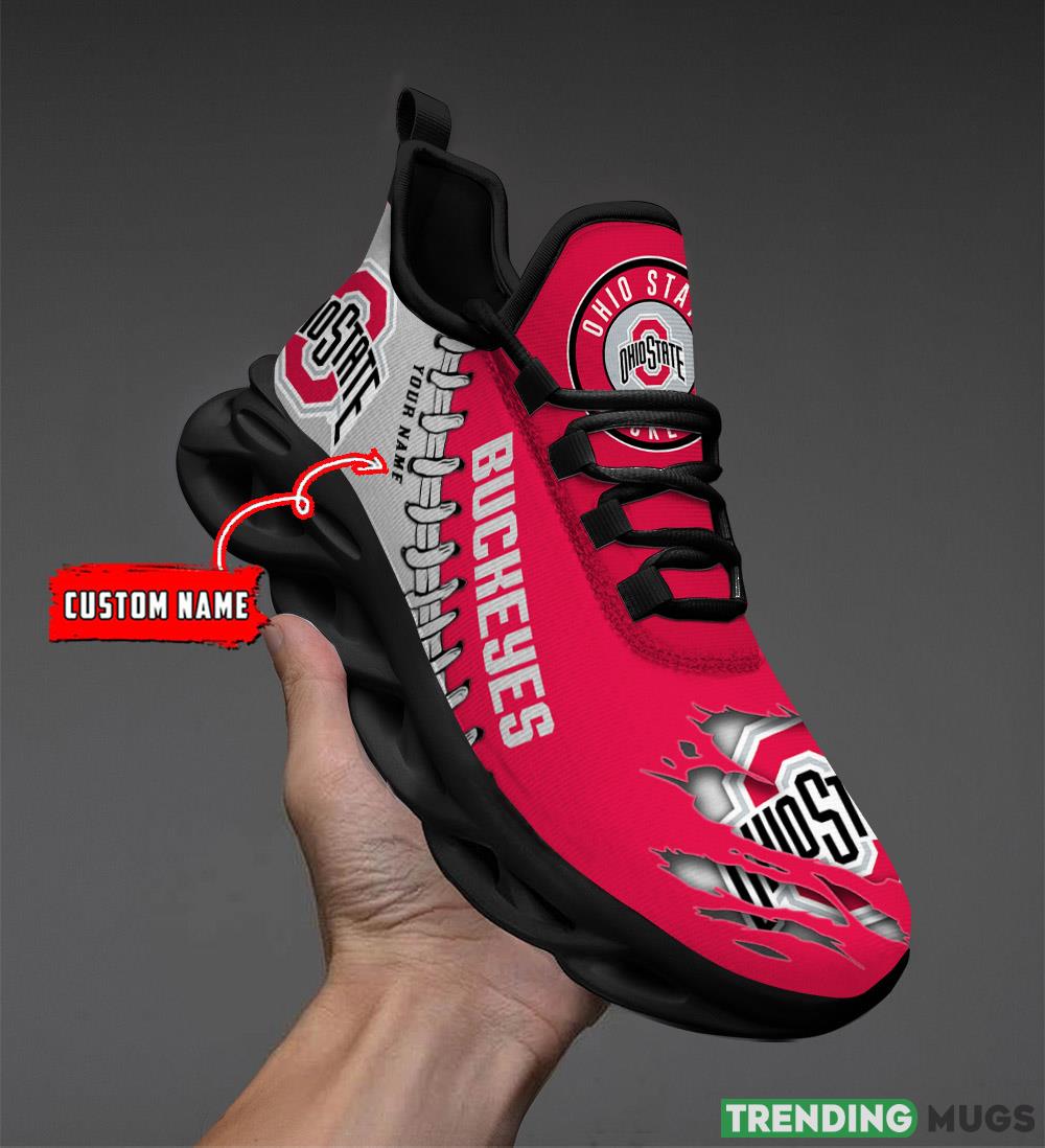 Ohio State Buckeyes Custom Name Max Soul Shoe Chunky Sneakers Gift For Fans - Ohio State Buckeyes Personalized Max Soul Shoe_1 Ohio State Buckeyes Custom Name Max Soul Shoe Chunky Sneakers Gift For Fans - Ohio State Buckeyes Personalized Max Soul Shoe_1