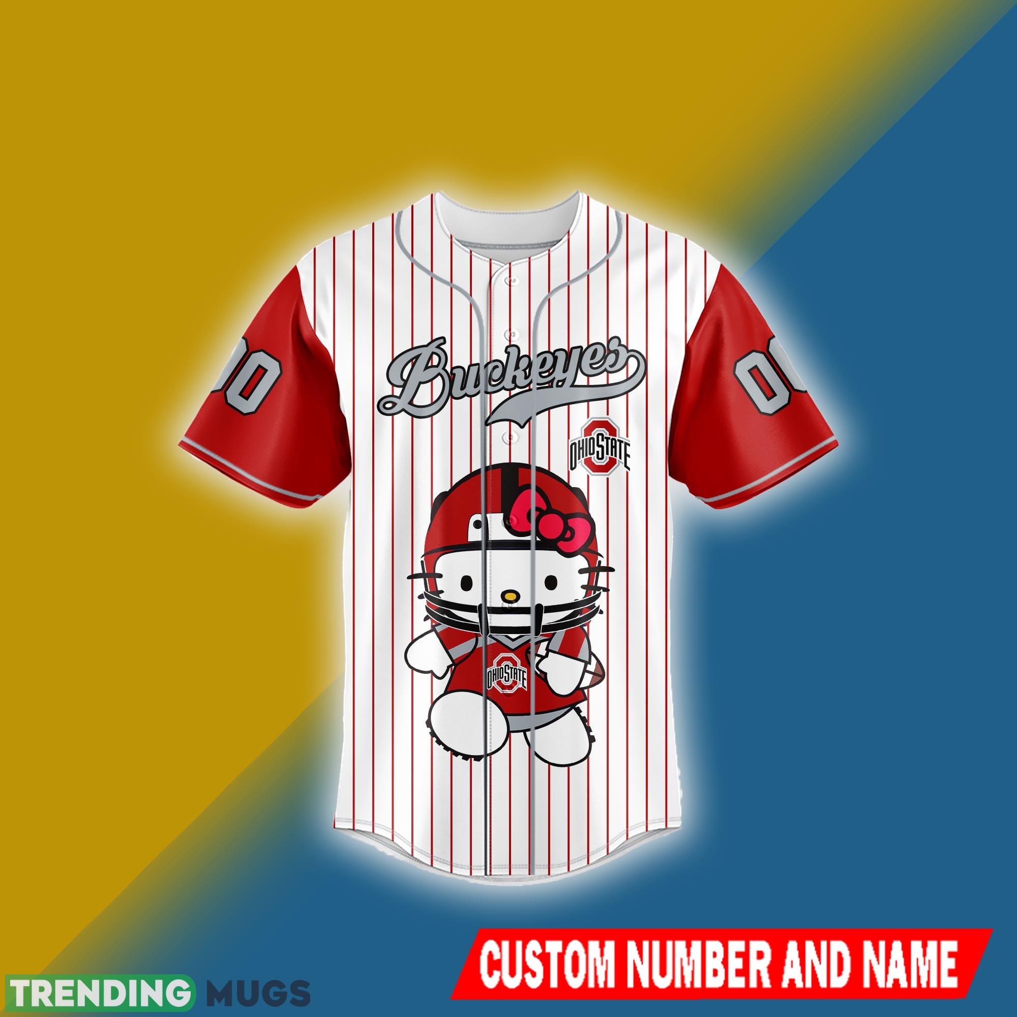 Ohio State Buckeyes Jersey Shirt NCAA Hello Kitty Custom Number And Name - Ohio State Buckeyes Jersey Shirt NCAA Hello Kitty Custom Name And Number_2 Ohio State Buckeyes Jersey Shirt NCAA Hello Kitty Custom Number And Name - Ohio State Buckeyes Jersey Shirt NCAA Hello Kitty Custom Name And Number_2