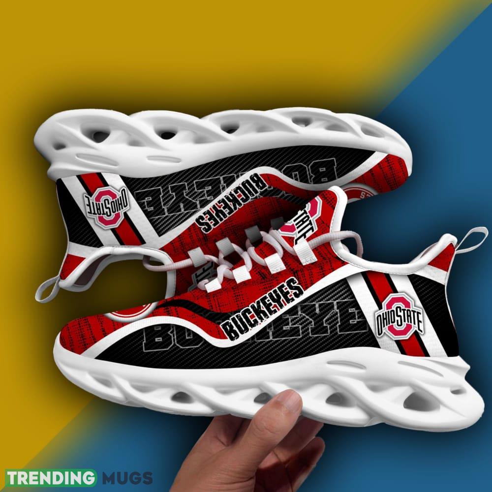 Ohio State Buckeyes NCAA Max Soul Shoes Vintage Clunky Sneakers For Men And Women - Ohio State Buckeyes NCAA Max Soul Shoes Vintage Clunky Sneakers For Men And Women Photo 2