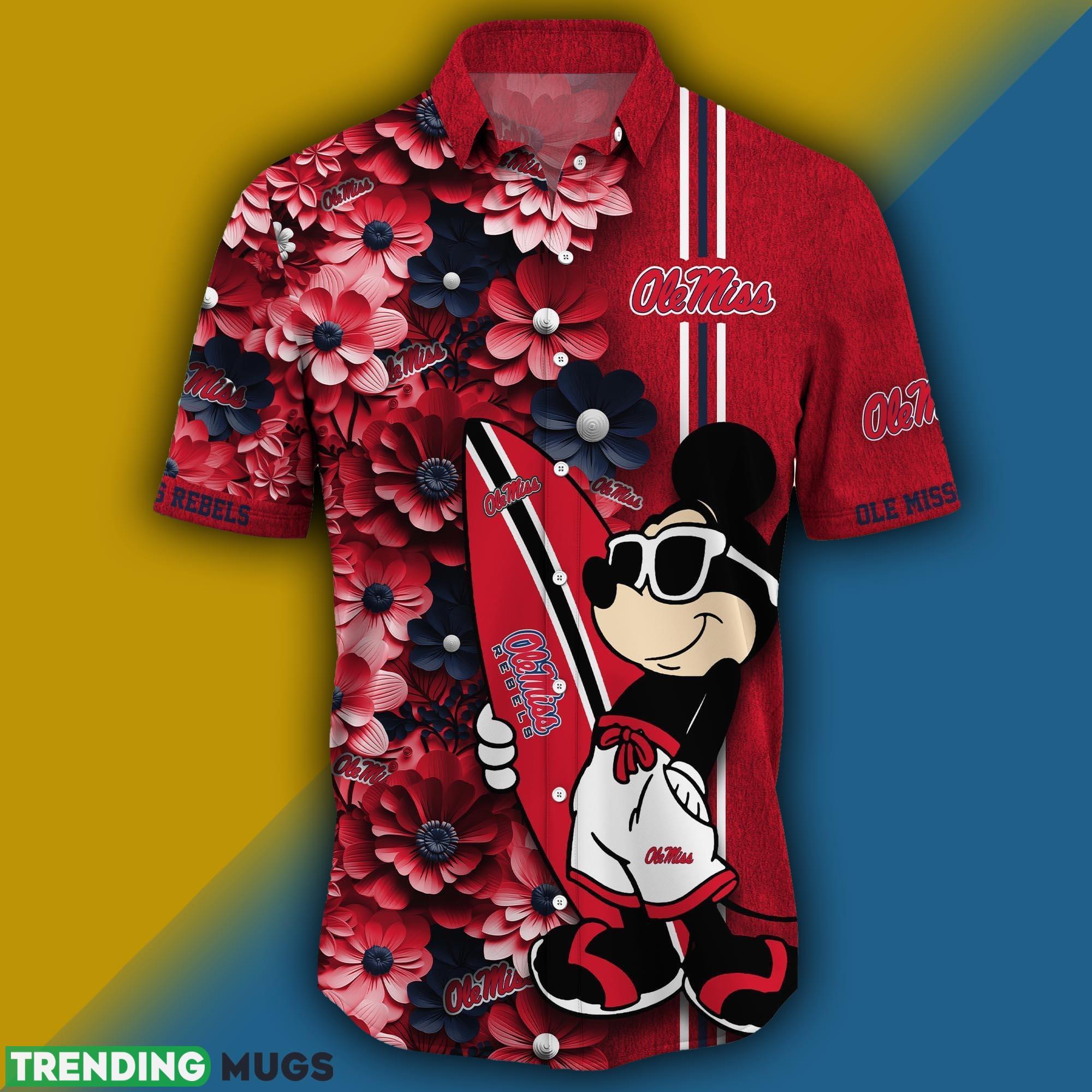 Ole Miss Rebels Aloha Mick Pattern Hawaiian Shirt For Fans Hawaiian Shirt Ole Miss Rebels Aloha Mick Pattern Hawaiian Shirt For Fans Hawaiian Shirt