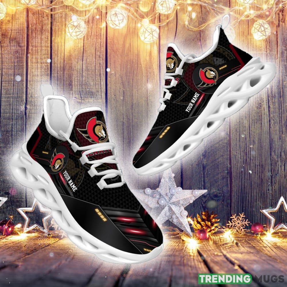Ottawa Senators NHL Sport Black Max Soul Shoes Custom Name Running Sneakers For Fans Gift Max Soul Ottawa Senators NHL Sport Black Max Soul Shoes Custom Name Running Sneakers For Fans Gift Max Soul