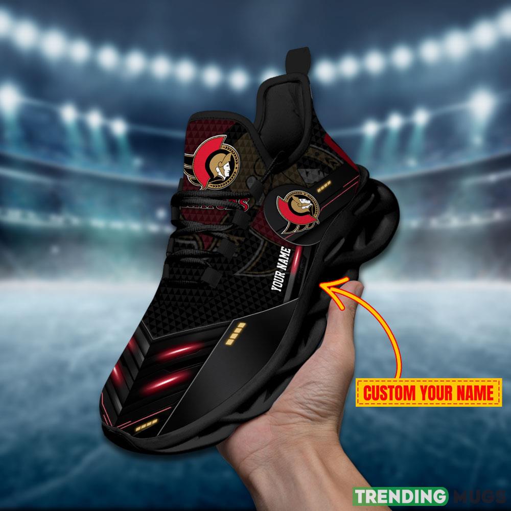 Ottawa Senators NHL Sport Black Max Soul Shoes Custom Name Running Sneakers For Fans Gift - Ottawa Senators- Personalized NHL Sport Black Max Soul Shoes_1 Ottawa Senators NHL Sport Black Max Soul Shoes Custom Name Running Sneakers For Fans Gift - Ottawa Senators- Personalized NHL Sport Black Max Soul Shoes_1