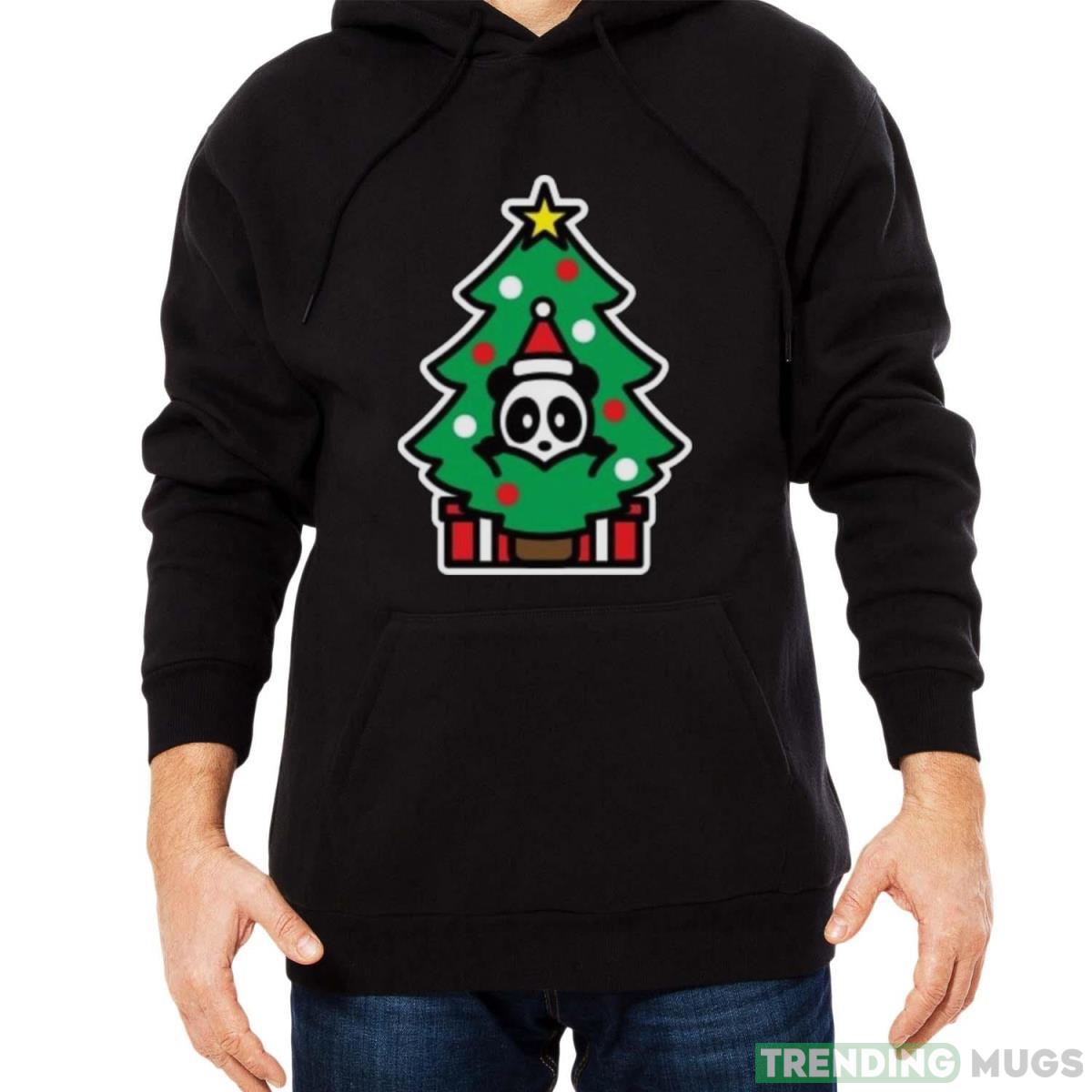 Panda Christmas tree bambu brand present gift stocking shirt Dark Shirt Panda Christmas tree bambu brand present gift stocking shirt Dark Shirt