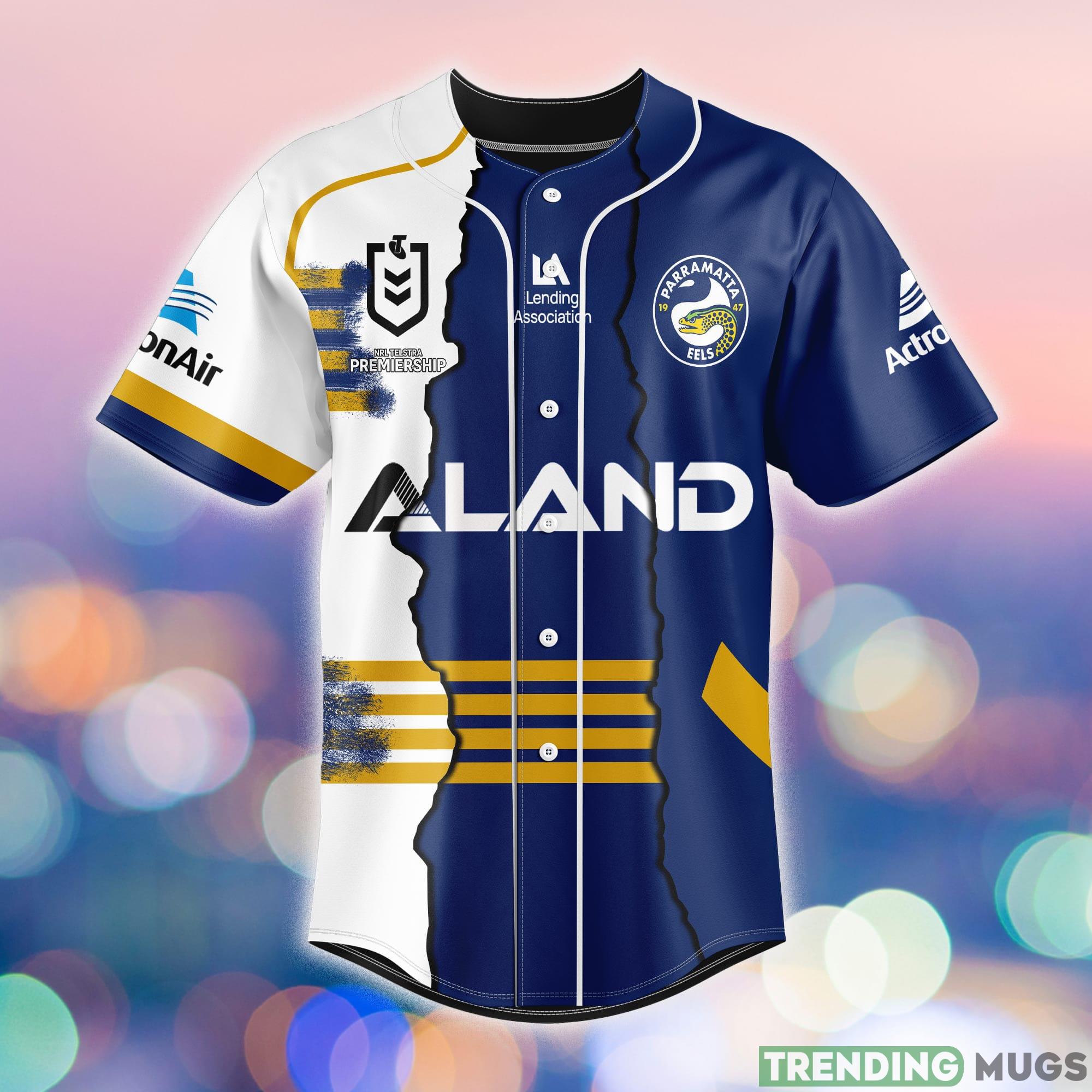 Parramatta Eels Custom Number And Name NRL Uniform Baseball Jersey Shirt Gift For Fans Football Jersey Parramatta Eels Custom Number And Name NRL Uniform Baseball Jersey Shirt Gift For Fans Football Jersey