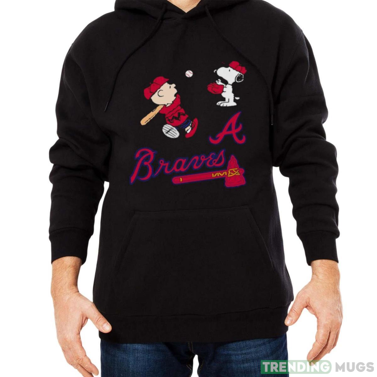 Peanuts Charlie Brown And Snoopy Playing Baseball Atlanta Braves shirt Dark Shirt Peanuts Charlie Brown And Snoopy Playing Baseball Atlanta Braves shirt Dark Shirt