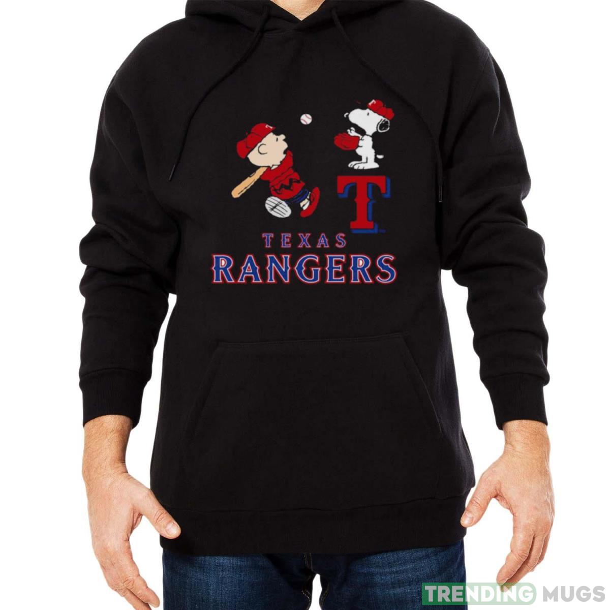 Peanuts Charlie Brown And Snoopy Playing Baseball Texas Rangers shirt Dark Shirt Peanuts Charlie Brown And Snoopy Playing Baseball Texas Rangers shirt Dark Shirt
