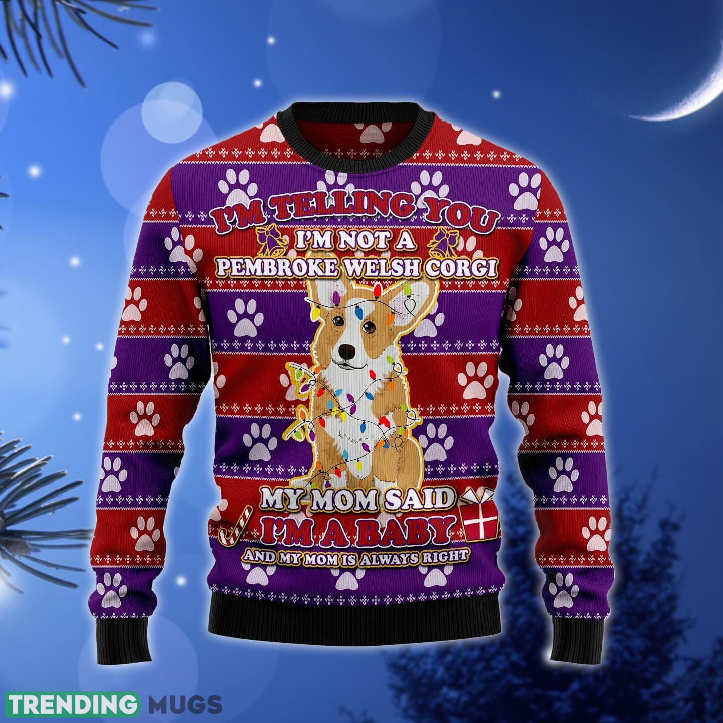 Pembroke Welsh Corgi Baby Ugly Christmas Sweater Gift Men Women - Pembroke Welsh Corgi Baby Ugly Christmas Sweater Gift Men Women_1 Pembroke Welsh Corgi Baby Ugly Christmas Sweater Gift Men Women - Pembroke Welsh Corgi Baby Ugly Christmas Sweater Gift Men Women_1