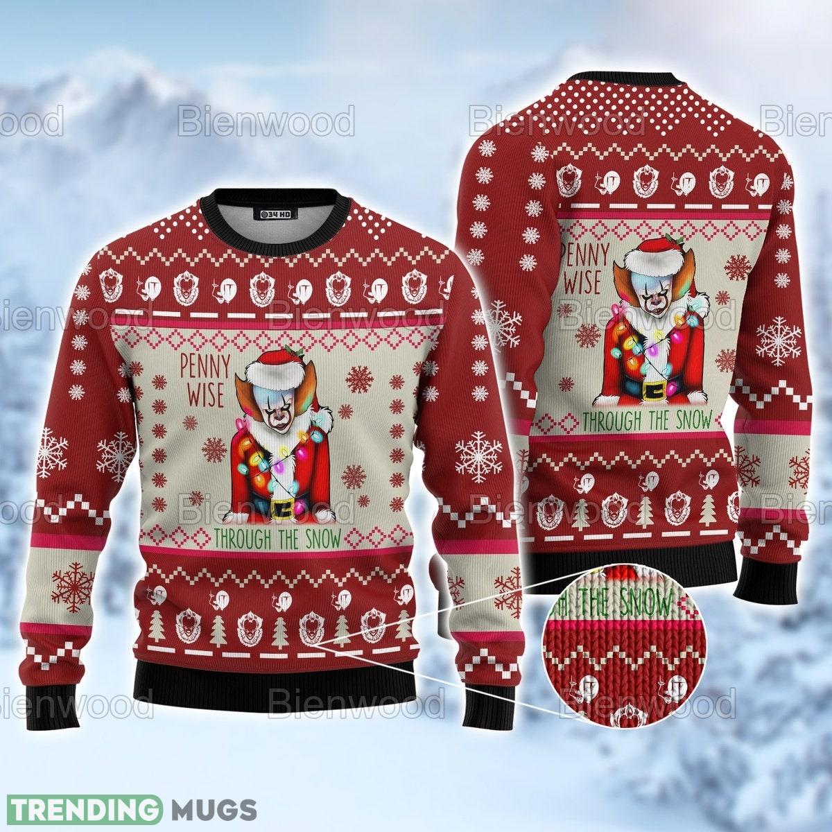 Pennywise Christmas Halloween Ugly Sweater Winter For Men Women - Pennywise Christmas Halloween Ugly Sweater Winter For Men Women Pennywise Christmas Halloween Ugly Sweater Winter For Men Women - Pennywise Christmas Halloween Ugly Sweater Winter For Men Women