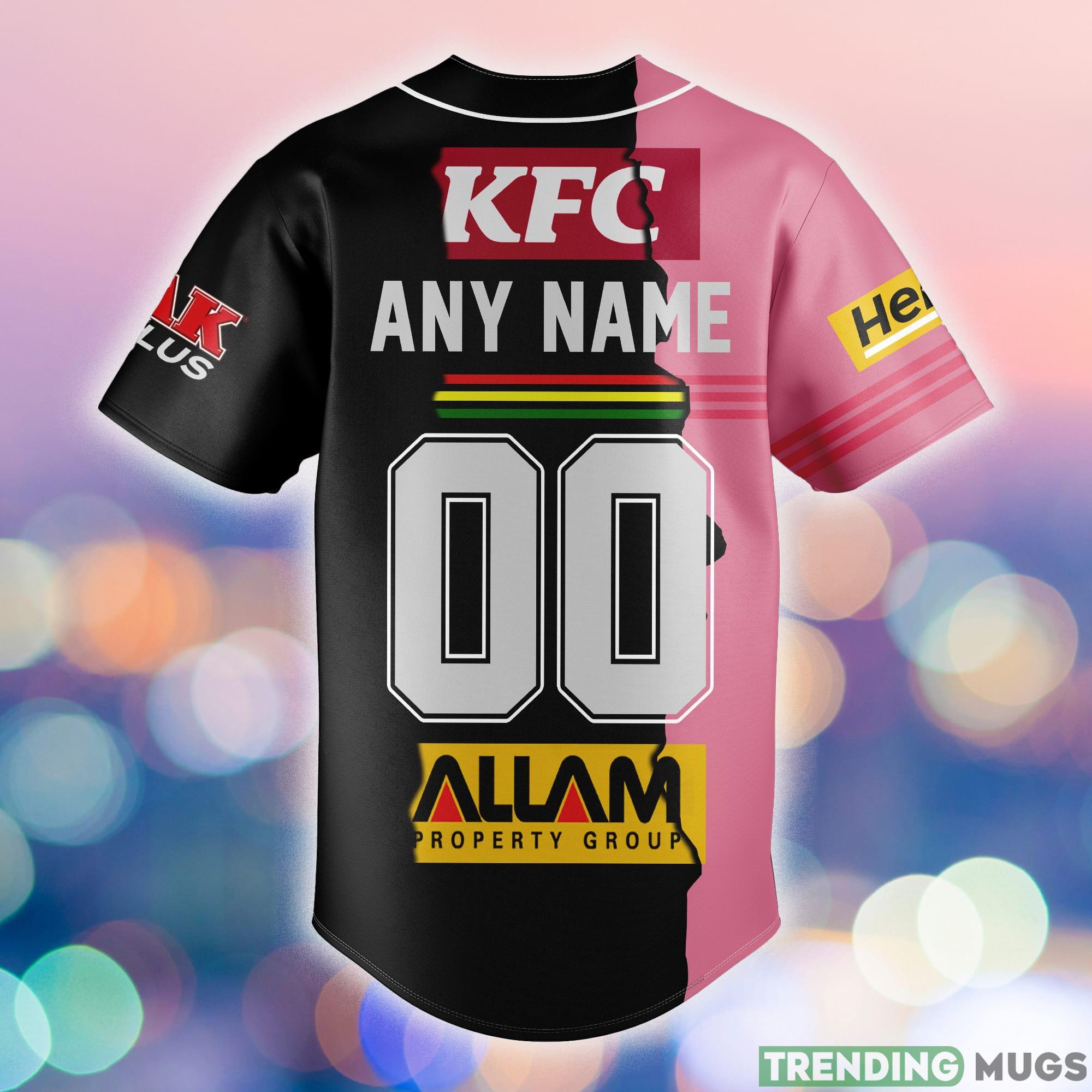 Penrith Panthers Custom Number And Name NRL Uniform Baseball Jersey Shirt Gift For Fans Football Jersey Penrith Panthers Custom Number And Name NRL Uniform Baseball Jersey Shirt Gift For Fans Football Jersey
