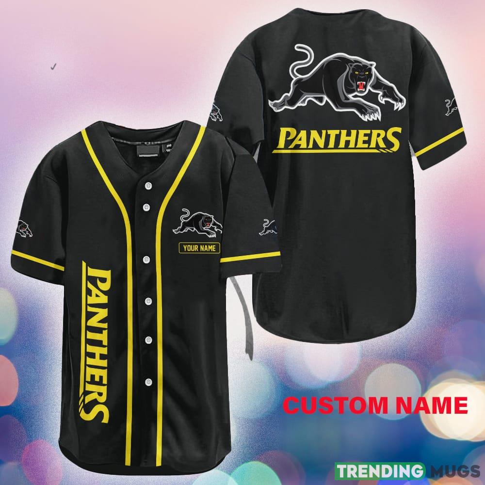 Penrith Panthers NRL Custom Name Baseball Jersey Shirt Gift For Fans - Penrith Panthers NRL Custom Name Baseball Jersey Shirt Gift For Fans