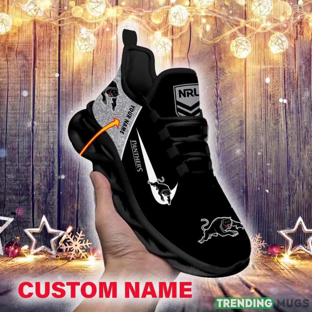 Penrith Panthers NRL Glitter Max Soul Shoes Custom Name Running Sneakers For Fans Gift Max Soul Penrith Panthers NRL Glitter Max Soul Shoes Custom Name Running Sneakers For Fans Gift Max Soul