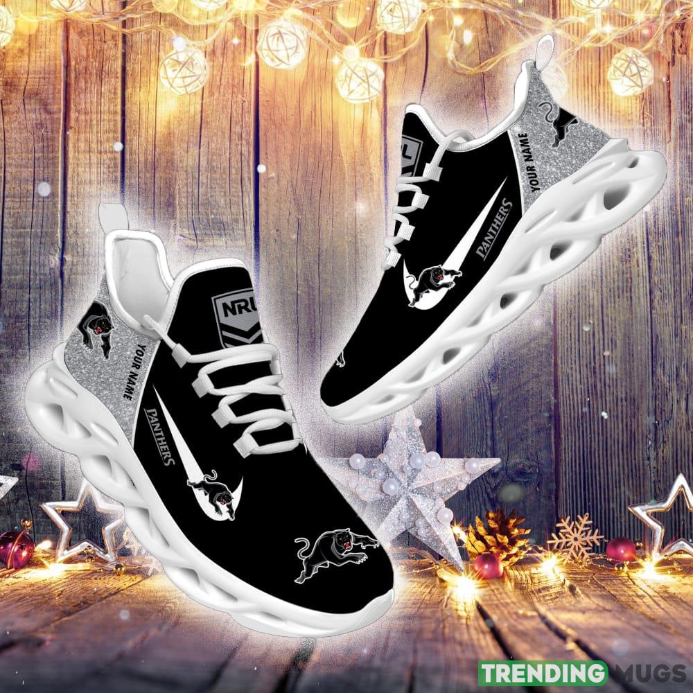 Penrith Panthers NRL Glitter Max Soul Shoes Custom Name Running Sneakers For Fans Gift Max Soul Penrith Panthers NRL Glitter Max Soul Shoes Custom Name Running Sneakers For Fans Gift Max Soul