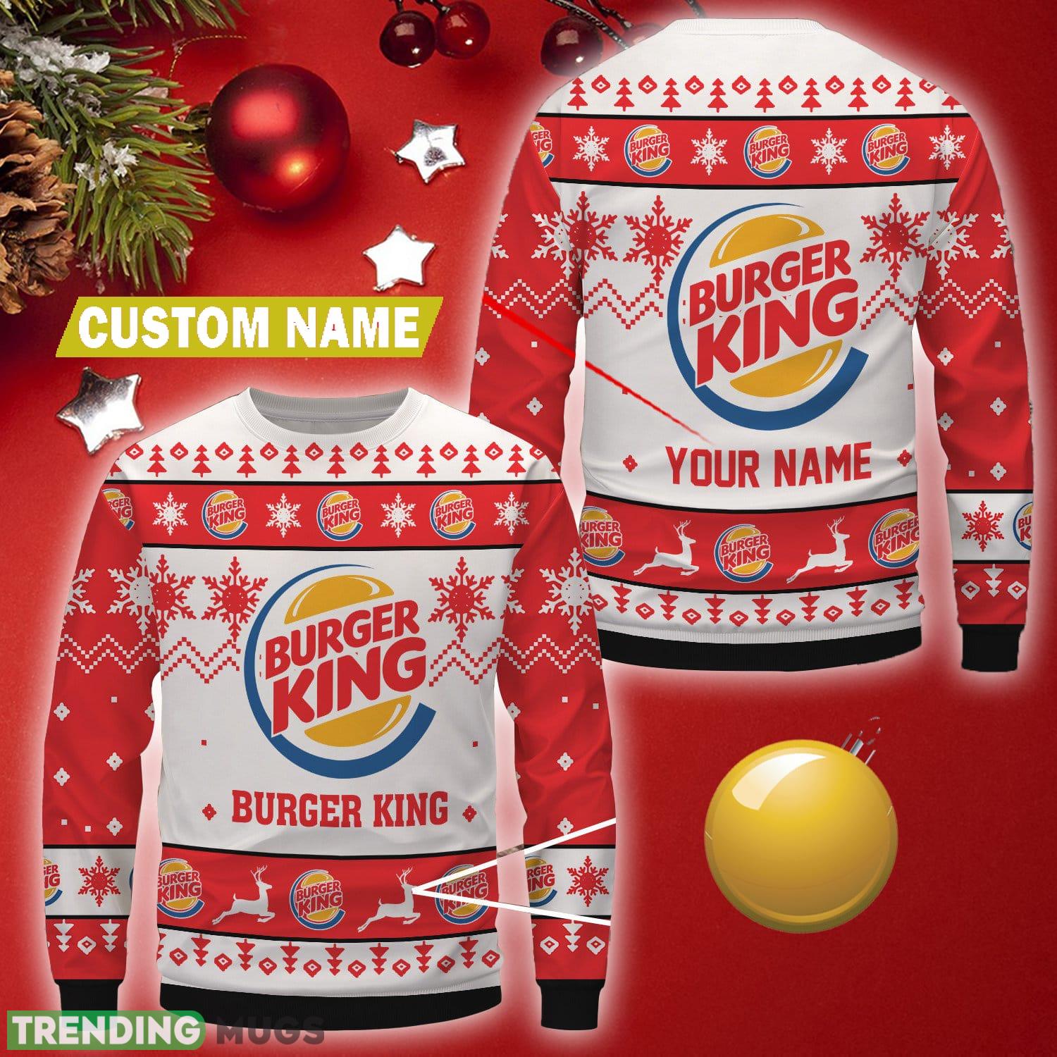 Personalized Buger King Uniform Brand Logo Trendy Christmas Wool Sweater - Personalized Buger King Uniform Brand Logo Trendy Christmas Wool Sweater Personalized Buger King Uniform Brand Logo Trendy Christmas Wool Sweater - Personalized Buger King Uniform Brand Logo Trendy Christmas Wool Sweater