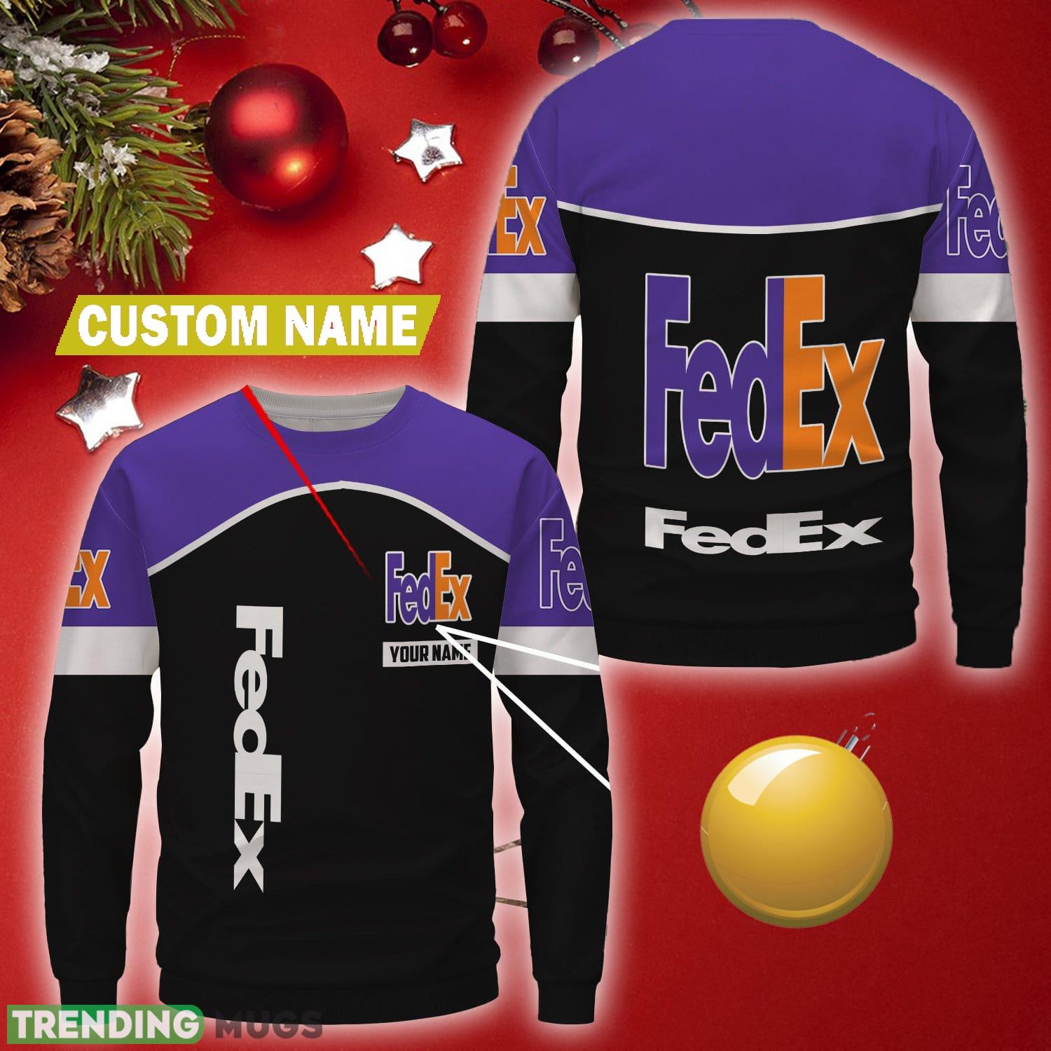 Personalized fedex Brand Logo Gift Christmas Wool Sweater - Personalized fedex Brand Logo Gift Christmas Wool Sweater